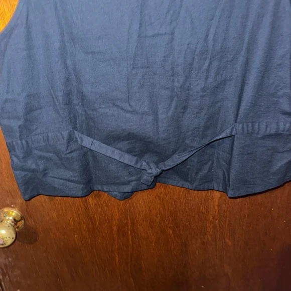 VTG Casey & Max Womens Blue Corduroy Vest Fall Autumn Size Large - Picture 7 of 7